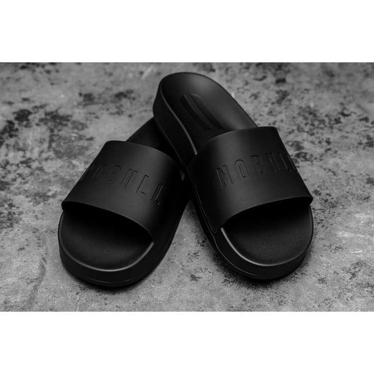 Chanclas Nobull Black Chanclas Hombre Negros | MX-79631