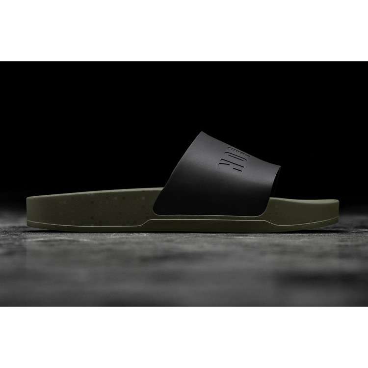Chanclas Nobull Black Ivy Chanclas Hombre Negros Verdes | MX-41398