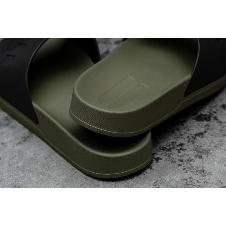 Chanclas Nobull Black Ivy Chanclas Hombre Negros Verdes | MX-41398