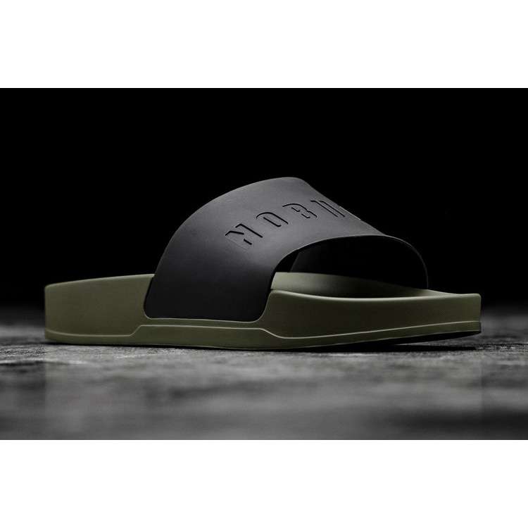 Chanclas Nobull Black Ivy Chanclas Hombre Negros Verdes | MX-41398