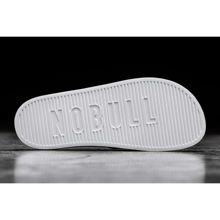 Chanclas Nobull Black White Chanclas Hombre Negros Blancos | MX-85195