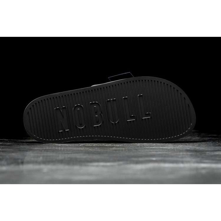 Chanclas Nobull Dark Grey Adjustable Chanclas Hombre Negros | MX-23178