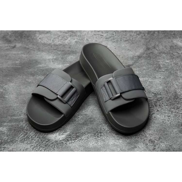 Chanclas Nobull Dark Grey Adjustable Chanclas Hombre Negros | MX-23178