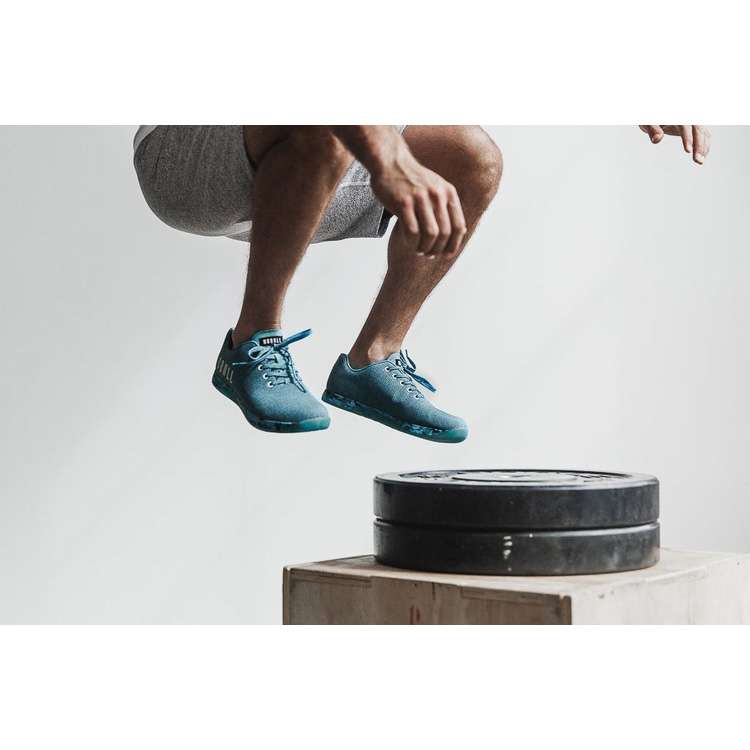 Tenis Deportivos Nobull Agua Heather Trainer Hombre Azules | MX-88972