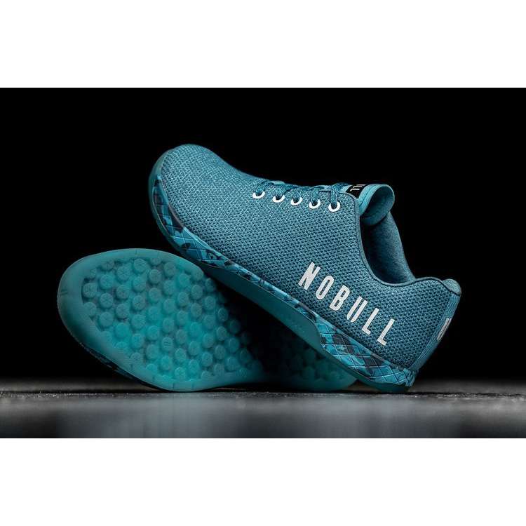 Tenis Deportivos Nobull Agua Heather Trainer Hombre Azules | MX-88972