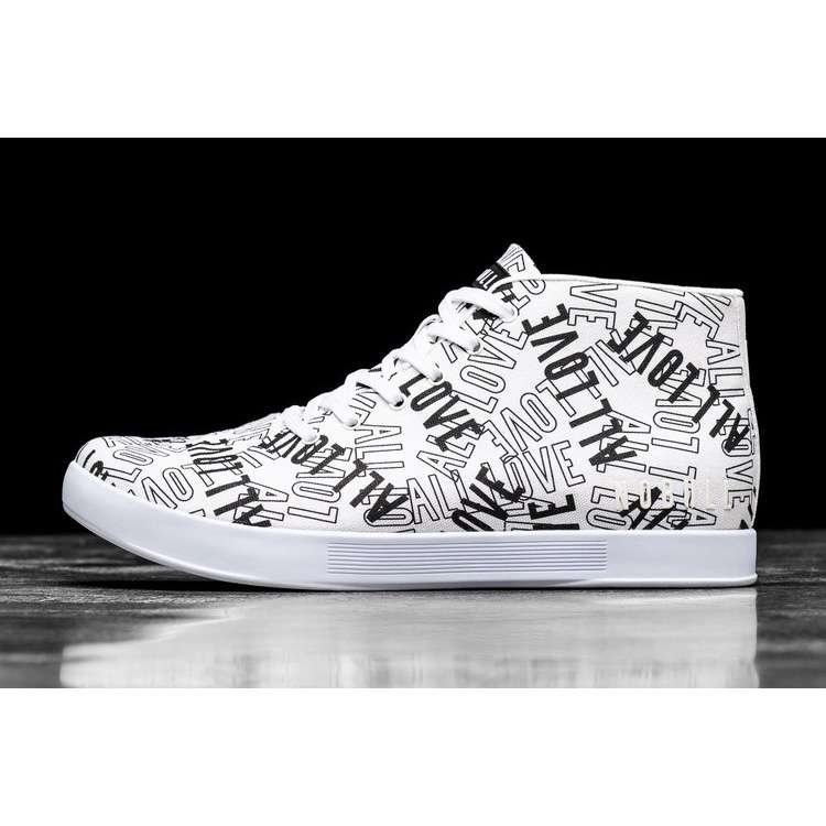 Tenis Deportivos Nobull All Love Lona Mid Trainer Mujer Blancos Negros | MX-45804