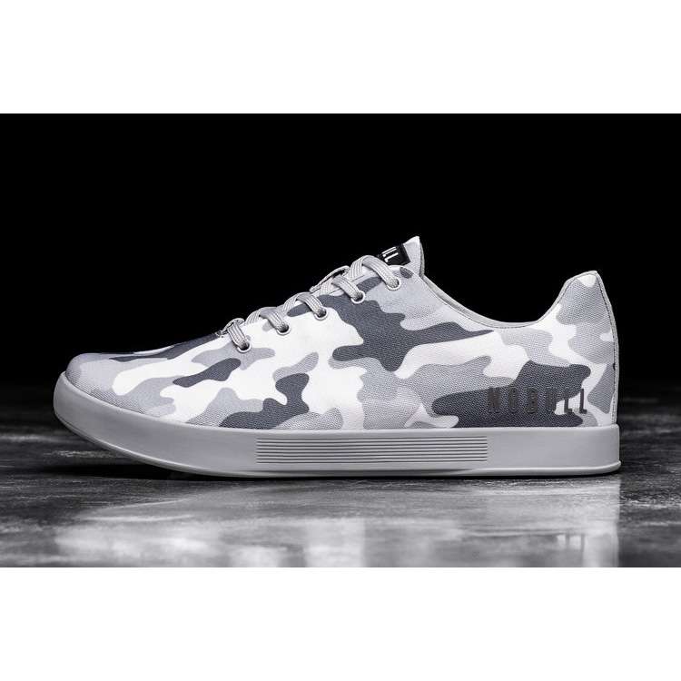 Tenis Deportivos Nobull Arctic Camo Lona Trainer Mujer Blancos Grises | MX-46166