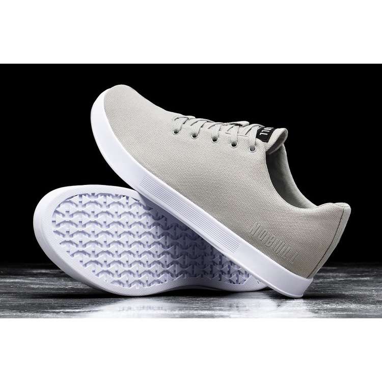 Tenis Deportivos Nobull Arctic Grey Lona Trainer Mujer Beige Blancos | MX-51737
