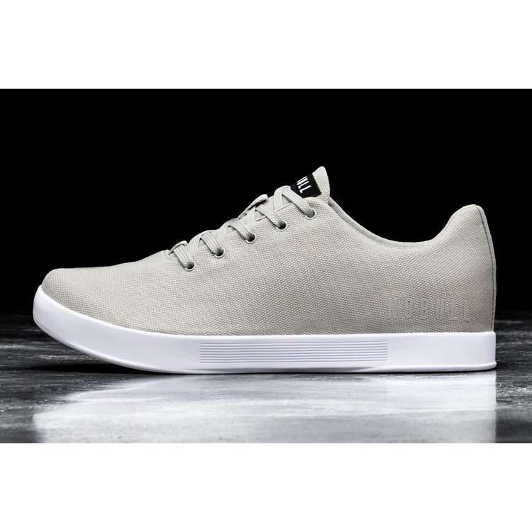Tenis Deportivos Nobull Arctic Grey Lona Trainer Mujer Beige Blancos | MX-51737