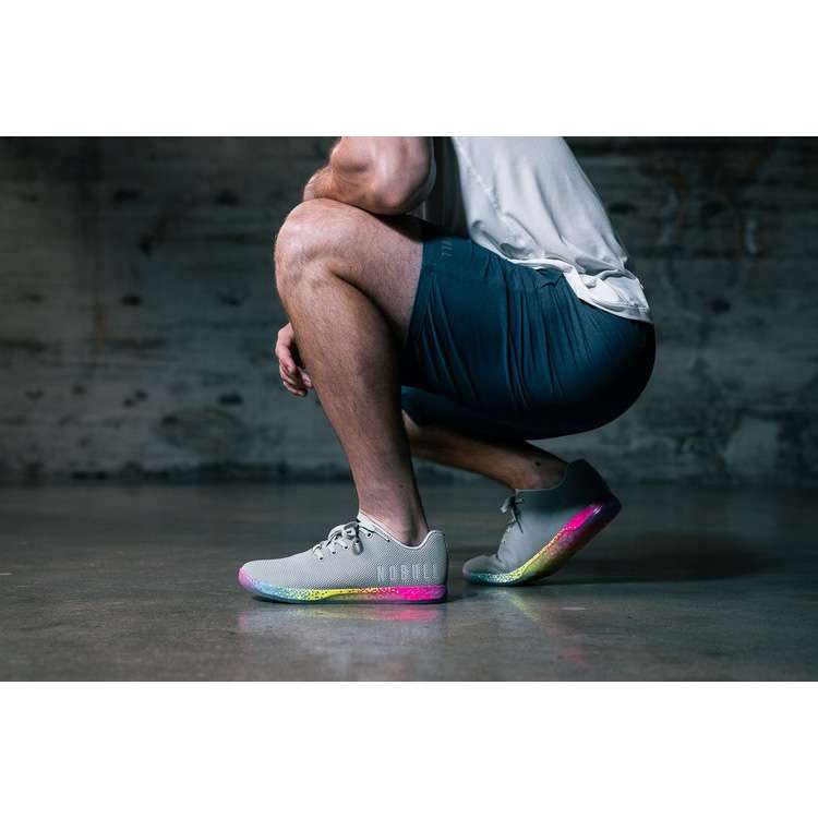 Tenis Deportivos Nobull Arctic Neon Glitch Trainer Hombre Grises Multicolor | MX-76154