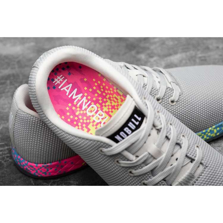 Tenis Deportivos Nobull Arctic Neon Glitch Trainer Hombre Grises Multicolor | MX-76154