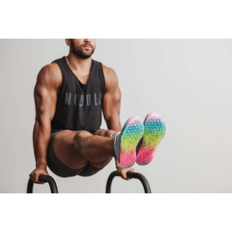 Tenis Deportivos Nobull Arctic Neon Glitch Trainer Hombre Grises Multicolor | MX-76154