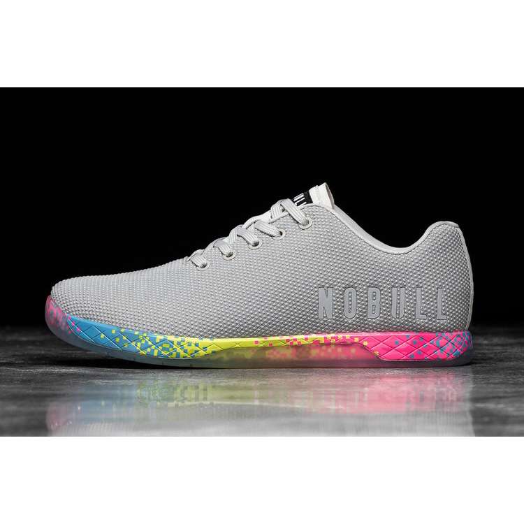 Tenis Deportivos Nobull Arctic Neon Glitch Trainer Hombre Grises Multicolor | MX-76154