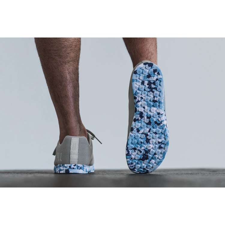 Tenis Deportivos Nobull Arctic Wild Ocean Trainer Hombre Blancos Azules | MX-53486