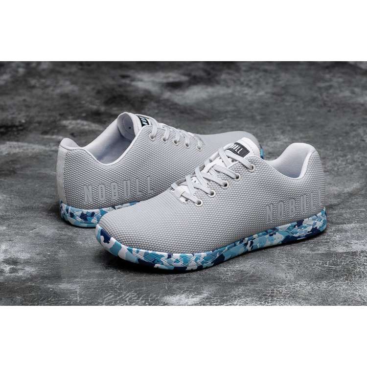 Tenis Deportivos Nobull Arctic Wild Ocean Trainer Hombre Blancos Azules | MX-53486