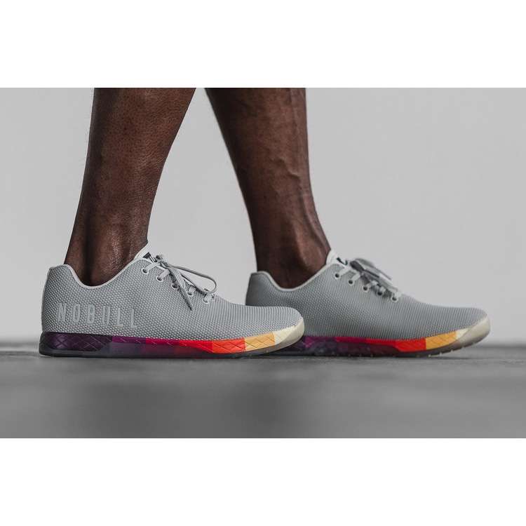Tenis Deportivos Nobull Arctic Yellow Gradient Trainer Hombre Grises Multicolor | MX-54942