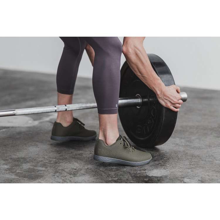 Tenis Deportivos Nobull Army Grey Trainer Mujer Verdes | MX-83833