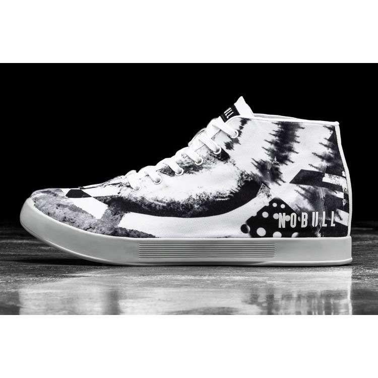 Tenis Deportivos Nobull Artists For Humanity Lona Mid Trainer Mujer Blancos Negros | MX-72091