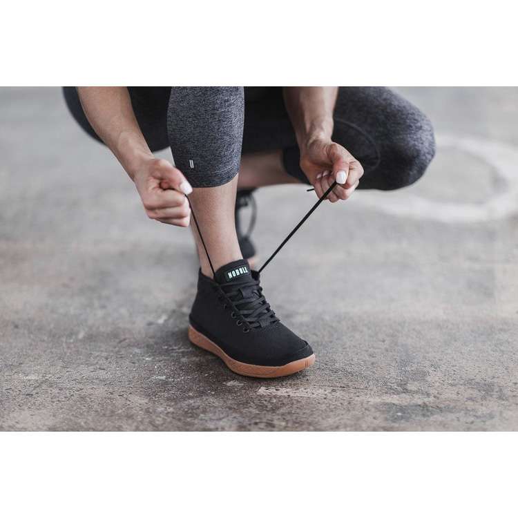 Tenis Deportivos Nobull Black Coffee Lona Mid Trainer Mujer Negros Marrom | MX-31305