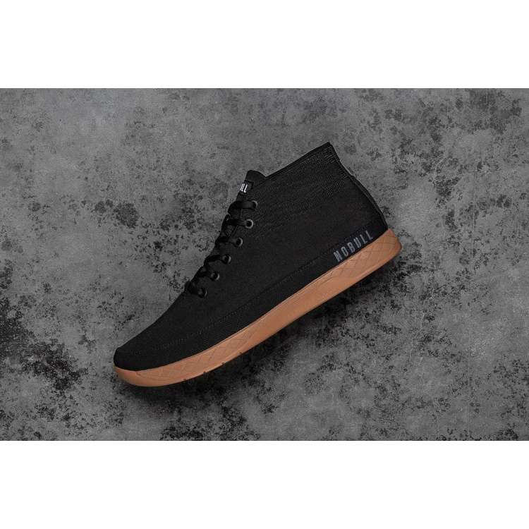 Tenis Deportivos Nobull Black Coffee Lona Mid Trainer Mujer Negros Marrom | MX-31305