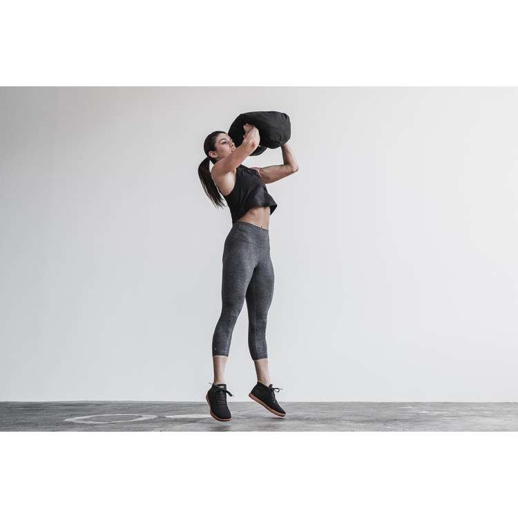 Tenis Deportivos Nobull Black Coffee Lona Mid Trainer Mujer Negros Marrom | MX-31305