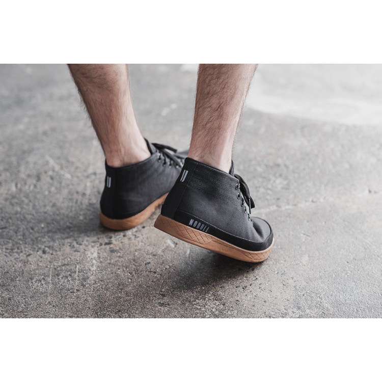 Tenis Deportivos Nobull Black Coffee Lona Mid Trainer Hombre Negros | MX-89980