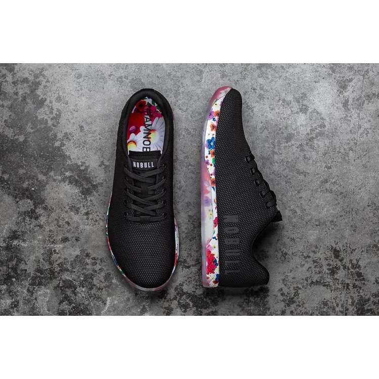 Tenis Deportivos Nobull Black Daisy Trainer Mujer Negros Rojos | MX-74591