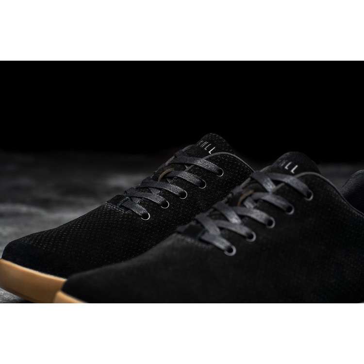 Tenis Deportivos Nobull Black Dark Gum Gamuza Trainer Mujer Negros | MX-52019