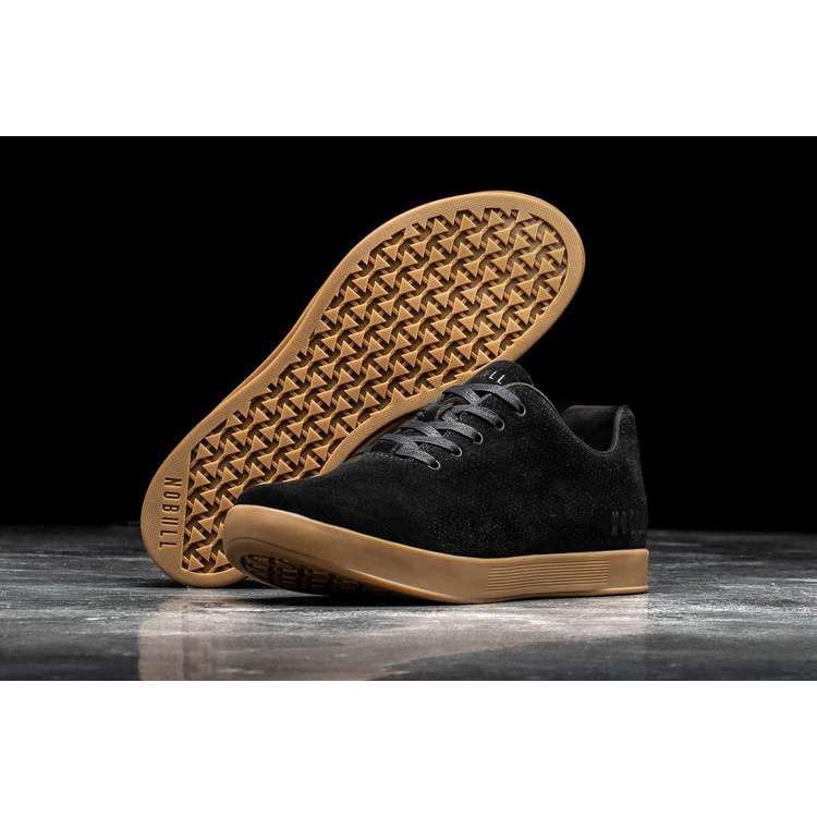 Tenis Deportivos Nobull Black Dark Gum Gamuza Trainer Mujer Negros | MX-52019