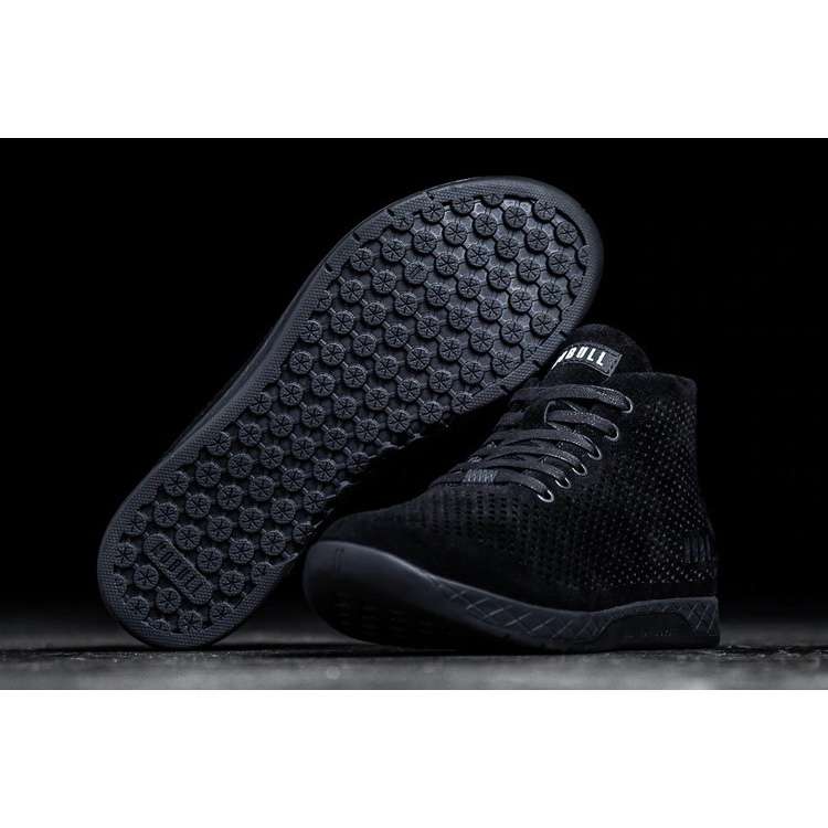 Tenis Deportivos Nobull Black Gamuza Mid Trainer Mujer Negros | MX-80990