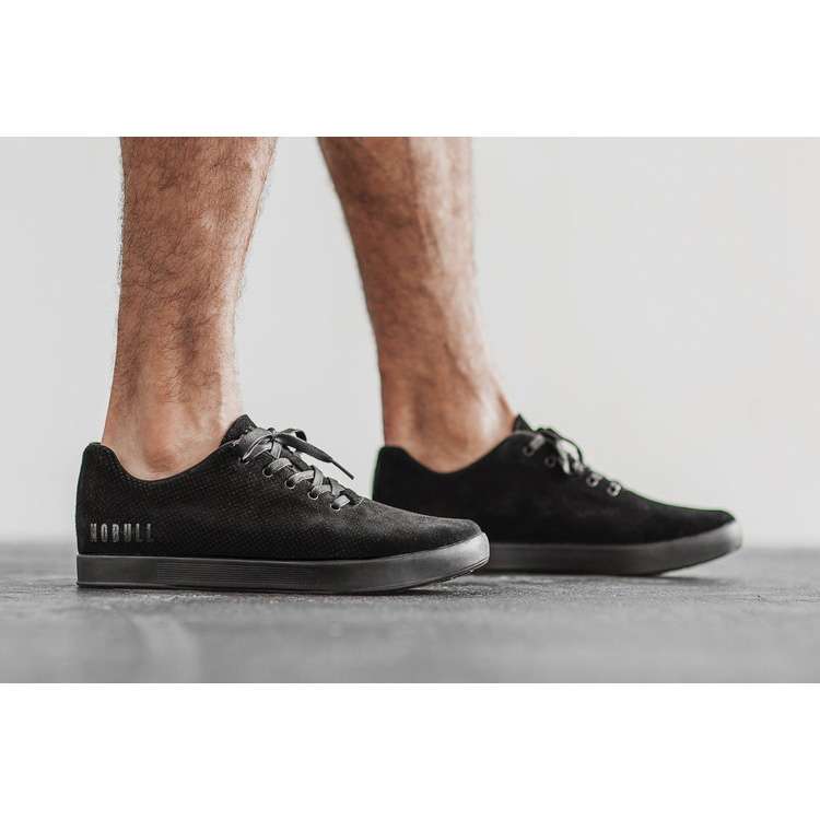 Tenis Deportivos Nobull Black Gamuza Trainer Hombre Negros | MX-63462