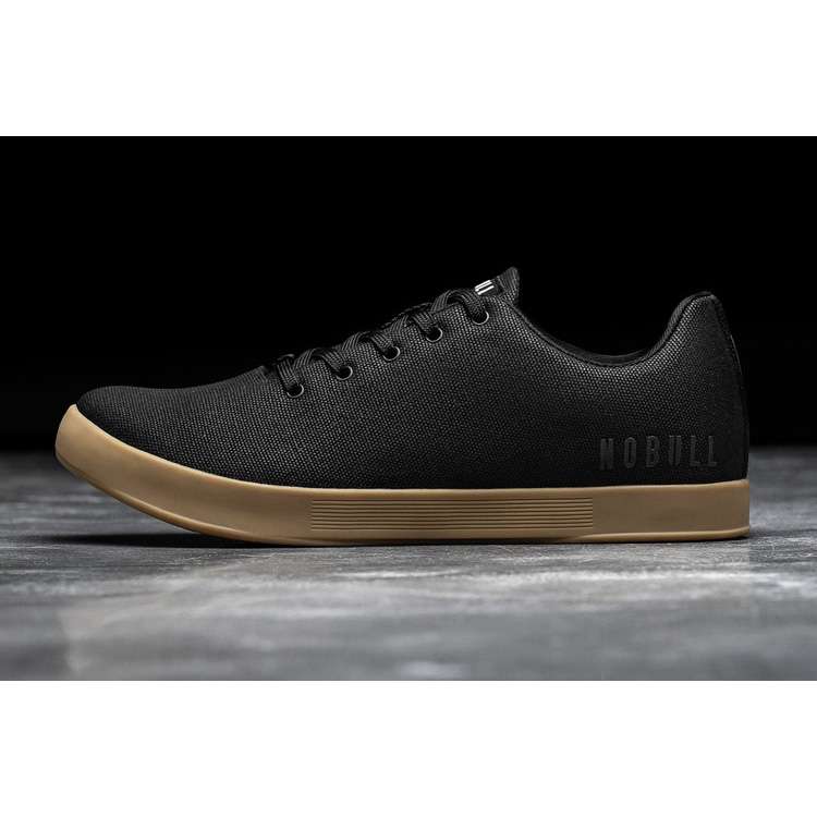 Tenis Deportivos Nobull Black Gum Lona Trainer Hombre Negros | MX-62888