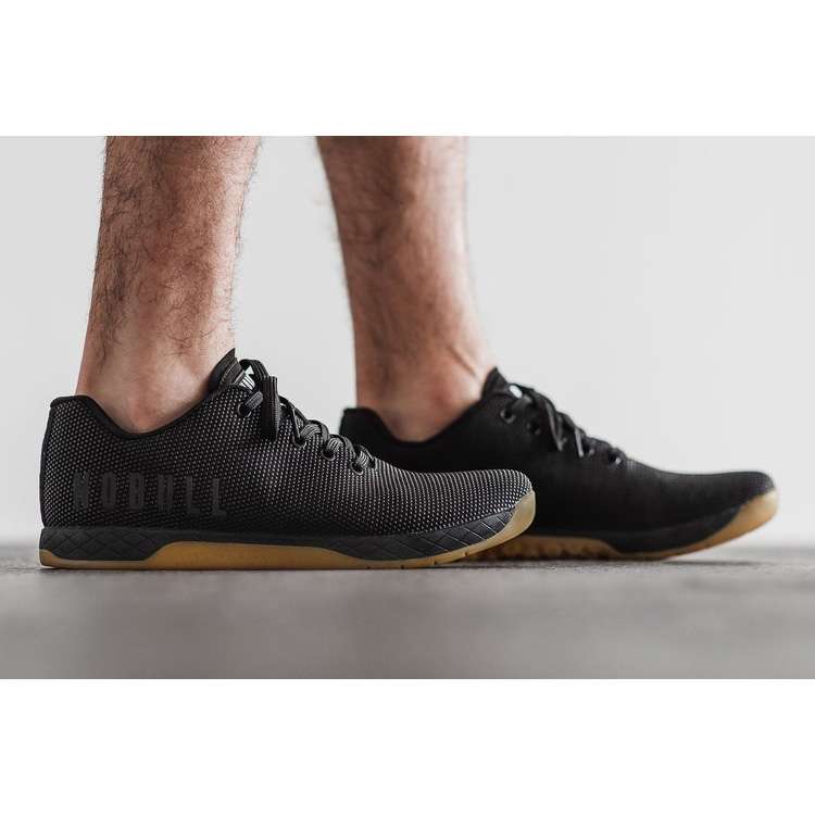 Tenis Deportivos Nobull Black Gum Trainer Hombre Negros | MX-52418
