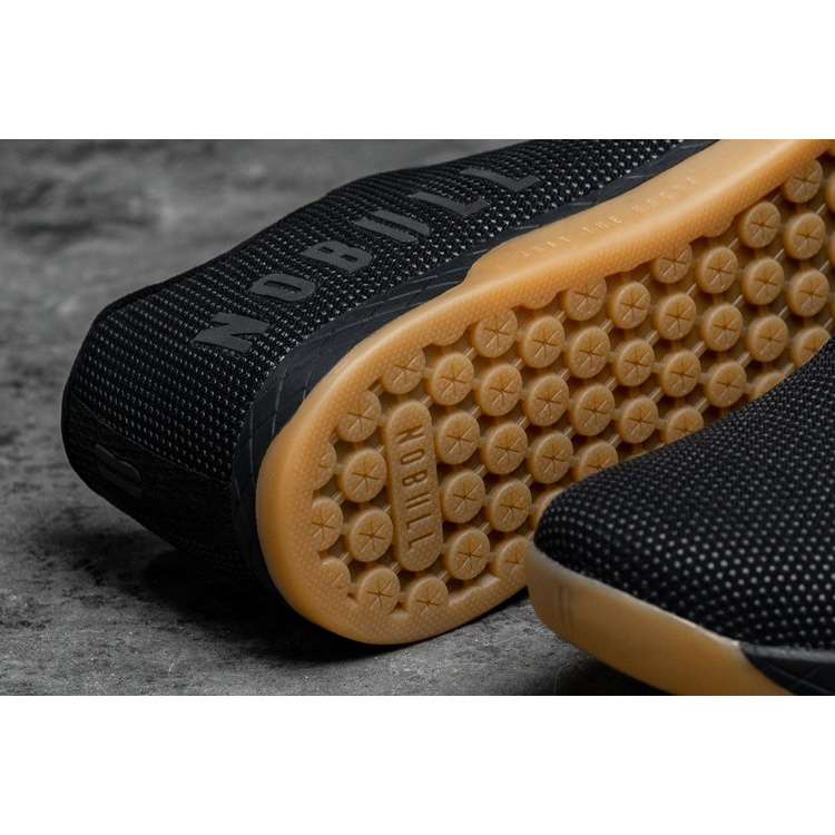 Tenis Deportivos Nobull Black Gum Trainer Hombre Negros | MX-52418