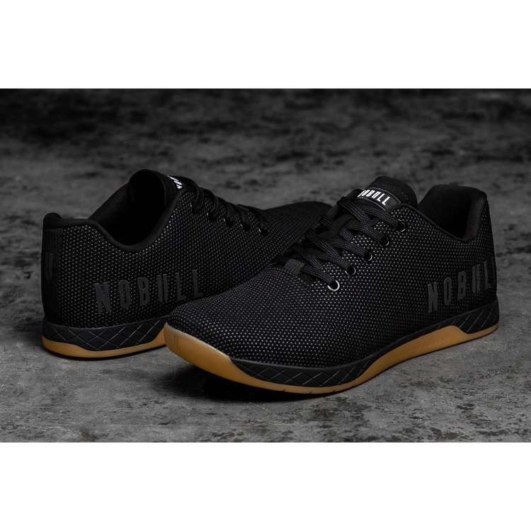 Tenis Deportivos Nobull Black Gum Trainer Hombre Negros | MX-52418