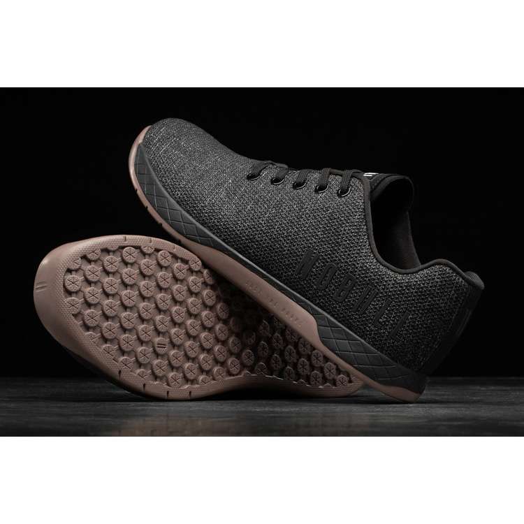Tenis Deportivos Nobull Black Heather Dark Gum Trainer Hombre Negros | MX-22343
