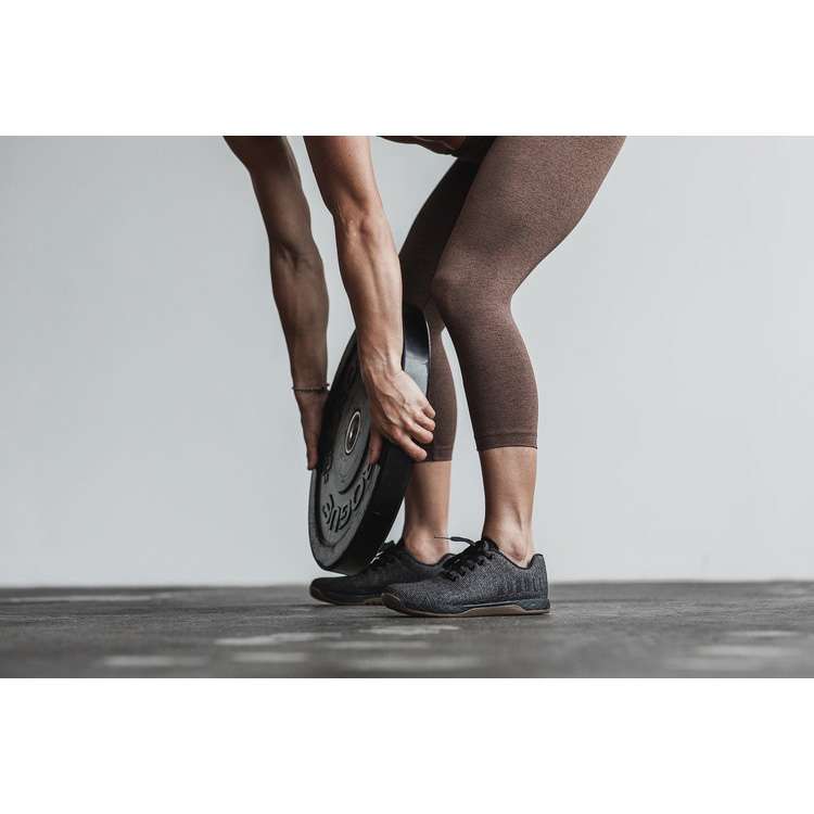 Tenis Deportivos Nobull Black Heather Dark Gum Trainer Mujer Negros | MX-66247