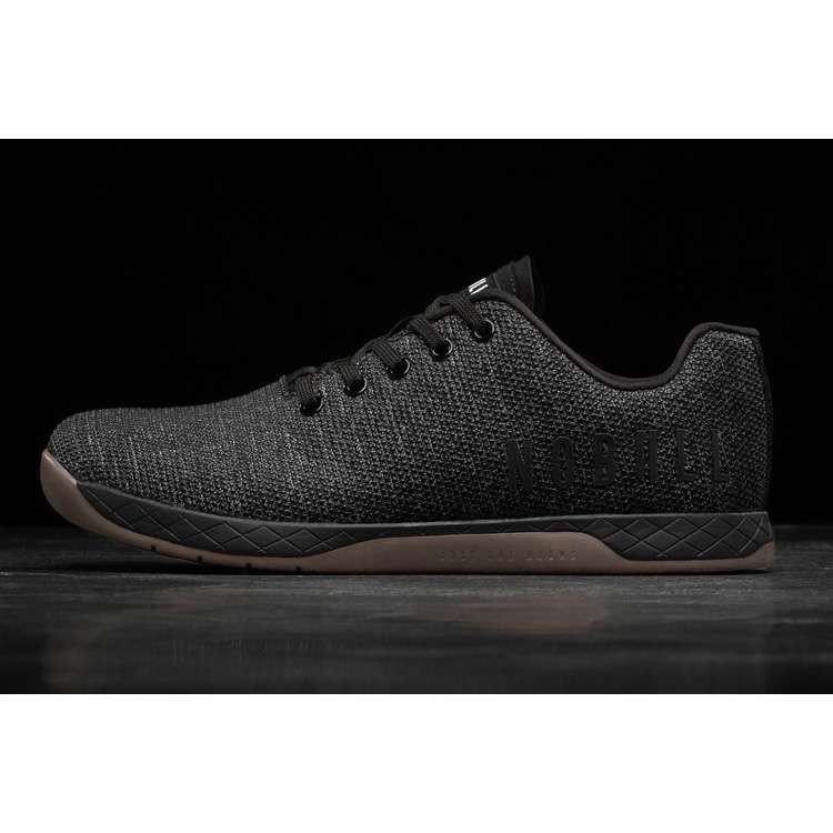 Tenis Deportivos Nobull Black Heather Dark Gum Trainer Mujer Negros | MX-66247