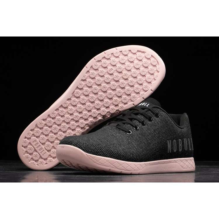 Tenis Deportivos Nobull Black Heather Dusty Rose Trainer Hombre Negros Rosas | MX-16179