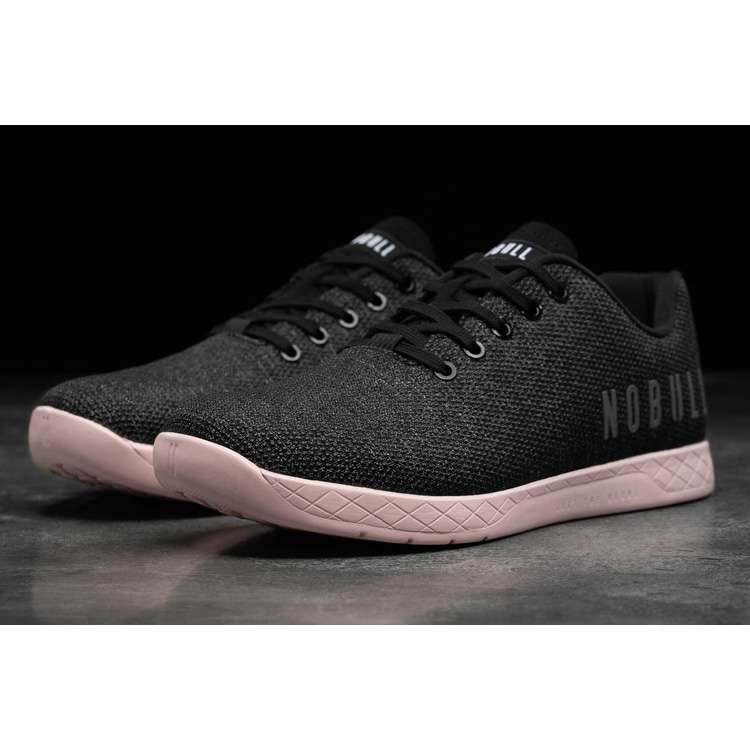 Tenis Deportivos Nobull Black Heather Dusty Rose Trainer Hombre Negros Rosas | MX-16179