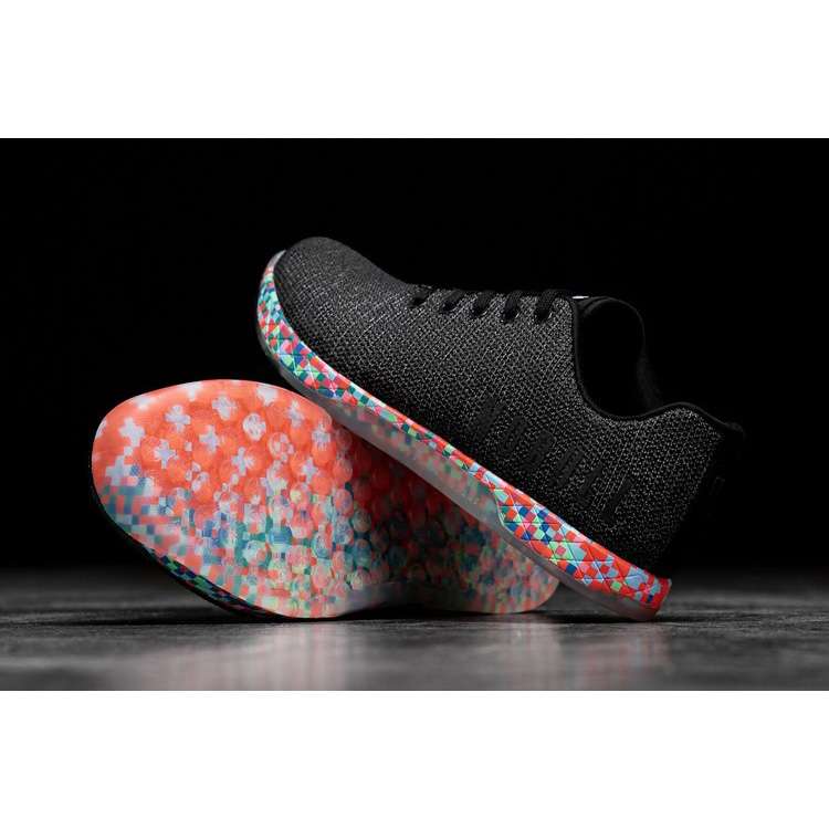 Tenis Deportivos Nobull Black Heather Pixel Trainer Hombre Negros Naranjas | MX-48715
