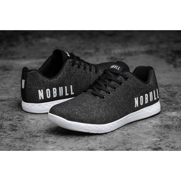 Tenis Deportivos Nobull Black Heather Trainer Hombre Negros Blancos | MX-43623