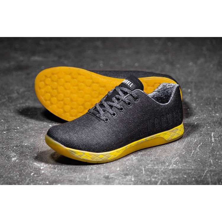 Tenis Deportivos Nobull Black Heather Yellow Trainer Mujer Negros Amarillos | MX-42464