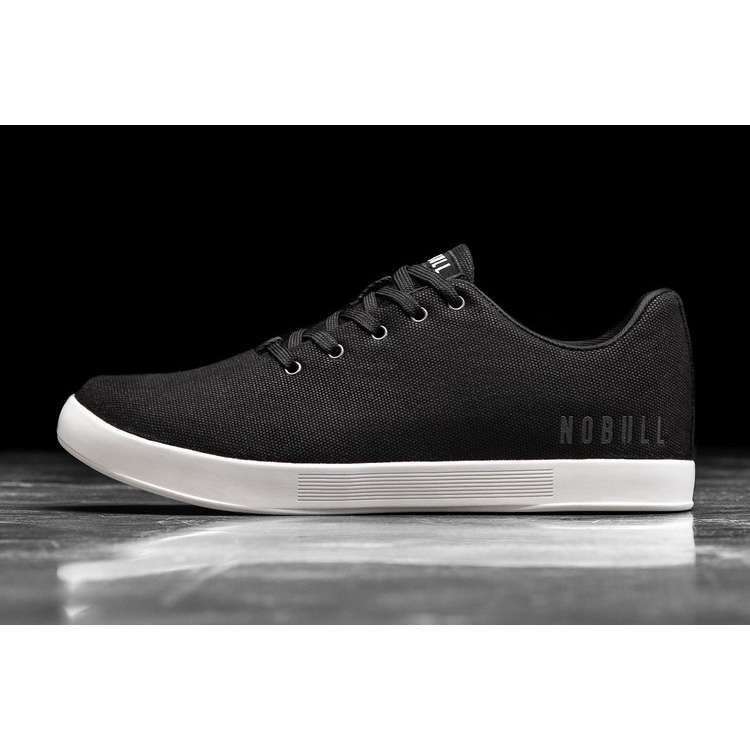 Tenis Deportivos Nobull Black Ivory Lona Trainer Hombre Negros | MX-86302