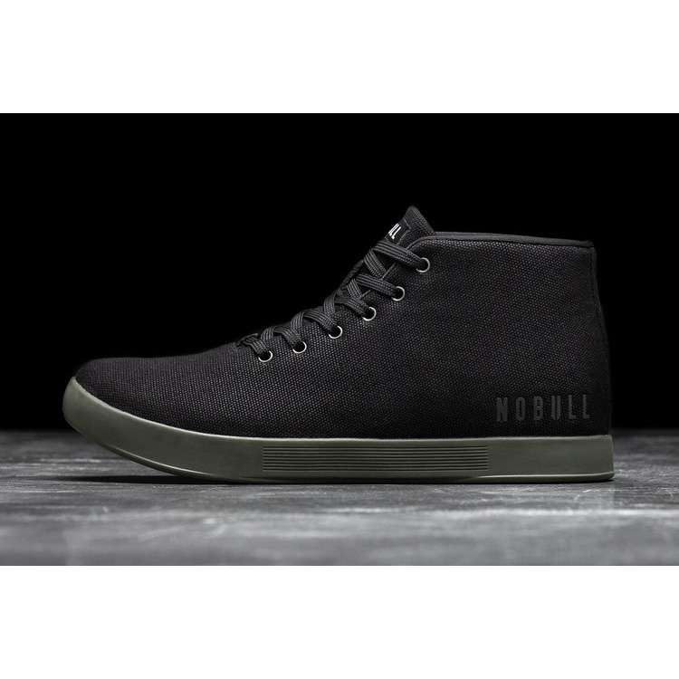 Tenis Deportivos Nobull Black Ivy Lona Mid Trainer Hombre Negros | MX-58383