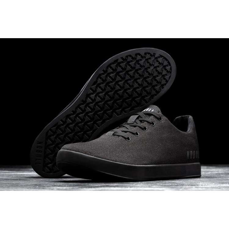 Tenis Deportivos Nobull Black Lona Trainer Hombre Negros | MX-74393