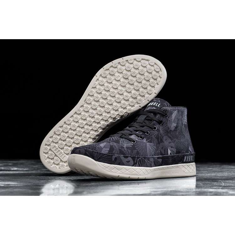 Tenis Deportivos Nobull Black Oasis Lona Mid Trainer Hombre Negros | MX-26292