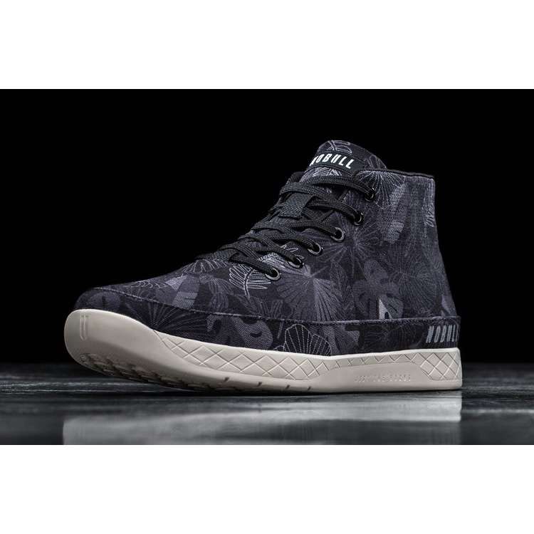 Tenis Deportivos Nobull Black Oasis Lona Mid Trainer Hombre Negros | MX-26292
