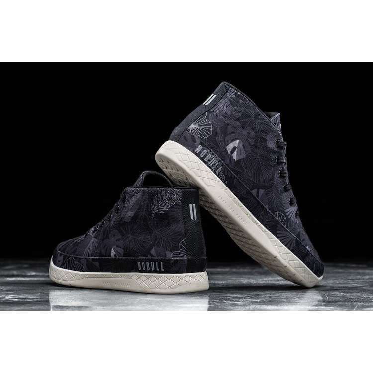 Tenis Deportivos Nobull Black Oasis Lona Mid Trainer Mujer Negros | MX-60377