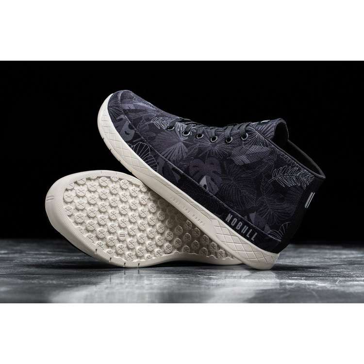 Tenis Deportivos Nobull Black Oasis Lona Mid Trainer Mujer Negros | MX-60377